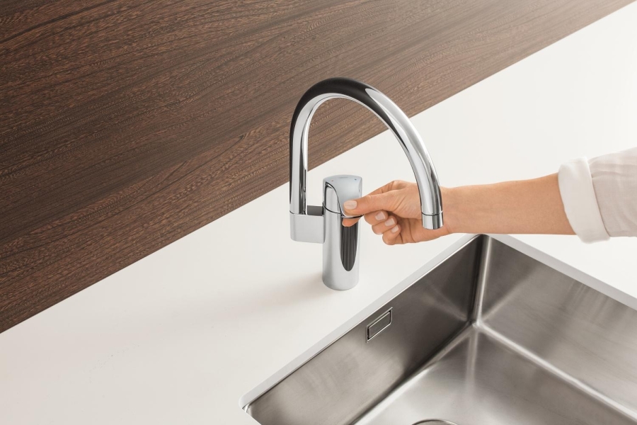 grohe eurosmart tek kumandalı eviye bataryası 33202002 grohe eurosmart tek kumandalı eviye bataryası 33202002