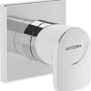 artema root square a42729 ankastre stop valf, sıva Üstü, krom
