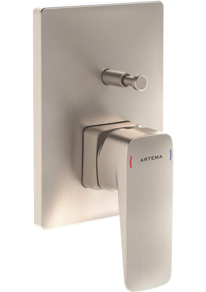 artema root square a4275234 ankastre banyo bataryası, sıva Üstü, fırçalı nikel artema root square a4275234 ankastre banyo bataryası, sıva Üstü, fırçalı nikel