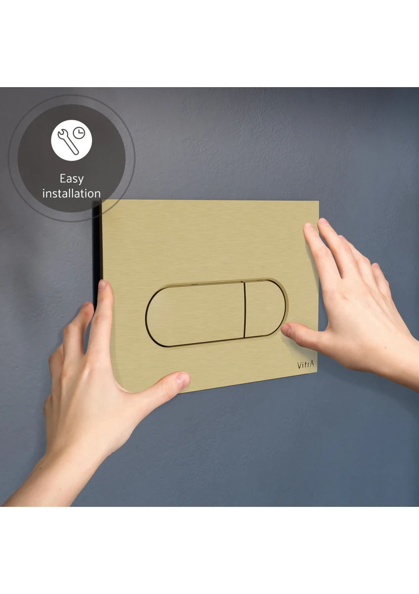 vitra root round 740 2225 kumanda paneli, fırçalı altın vitra root round 740 2225 kumanda paneli, fırçalı altın