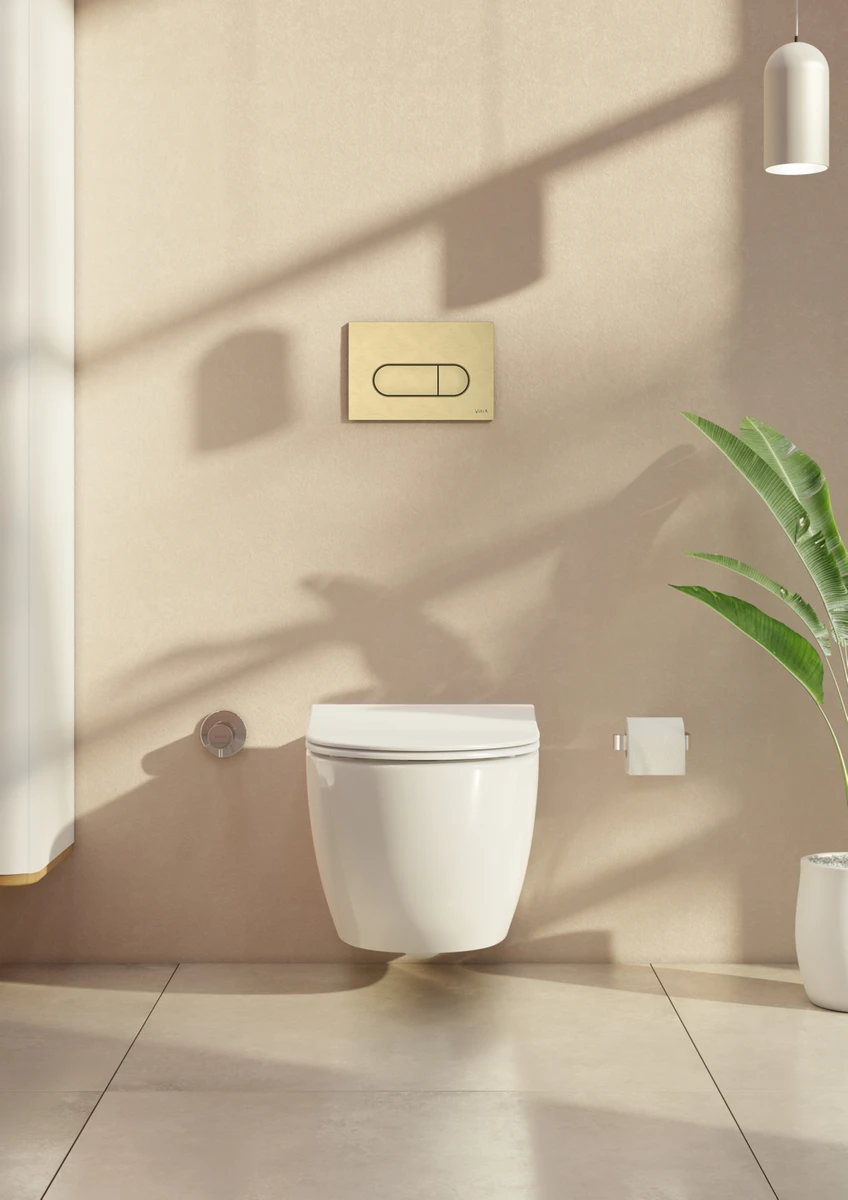vitra root round 740 2225 kumanda paneli, fırçalı altın vitra root round 740 2225 kumanda paneli, fırçalı altın
