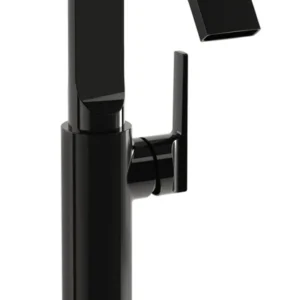 vitra suit a4276539 Çanak lavabo bataryası, yandan kumandalı, parlak siyah