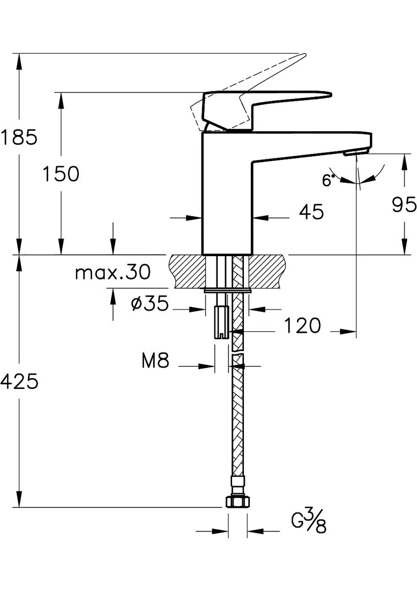 artema root square lavabo bataryası s a42732 artema root square lavabo bataryası s a42732
