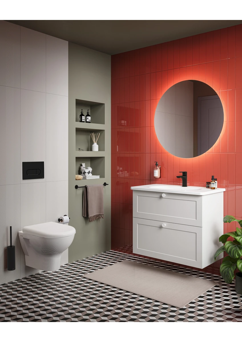 vitra 740 2211 mekanik kumanda paneli, mat siyah vitra 740 2211 mekanik kumanda paneli, mat siyah