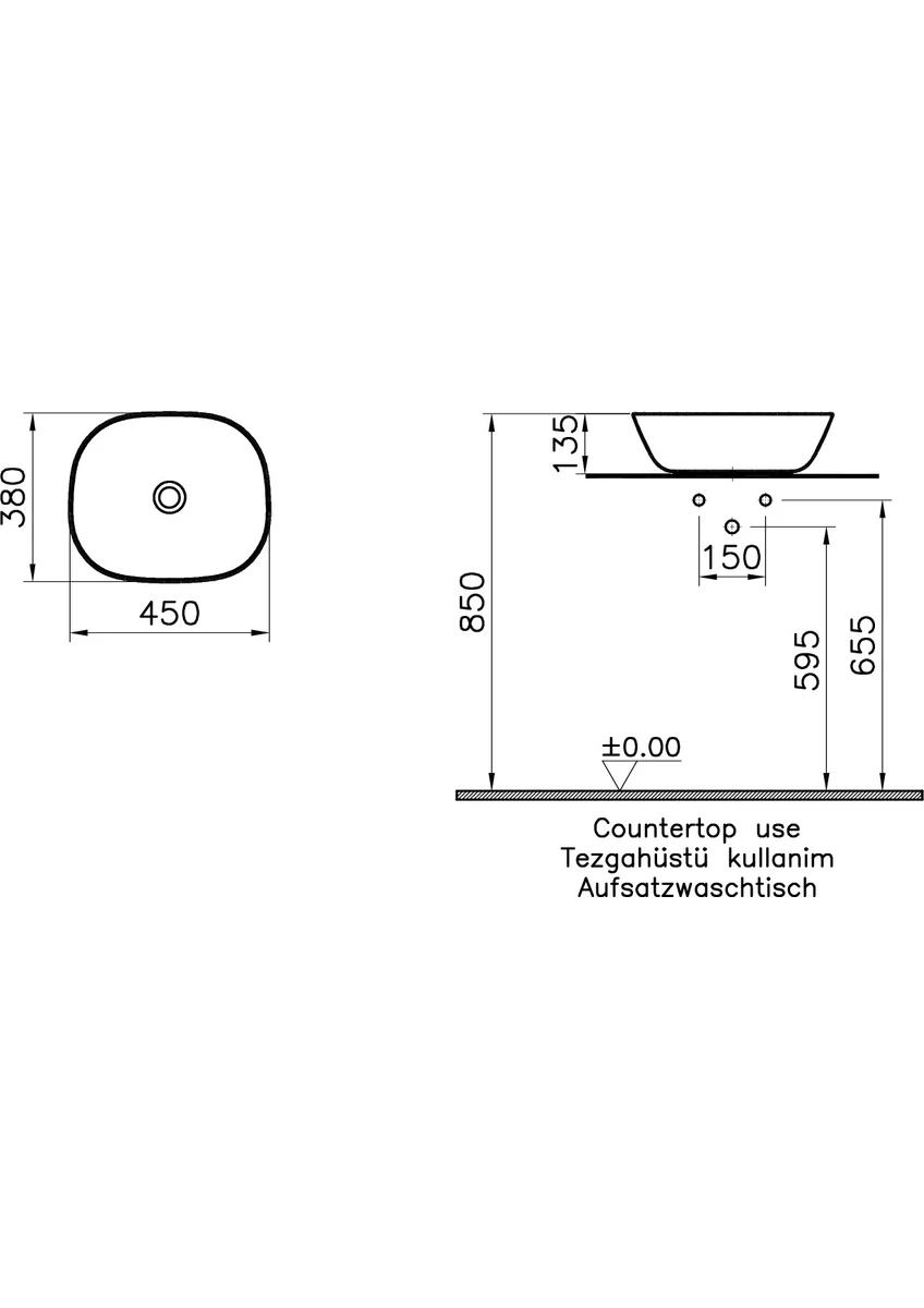 vitra plural 7810b450 0016 kare alçak Çanak lavabo vitra clean 45 cm mat vizon vitra plural 7810b450 0016 kare alçak Çanak lavabo vitra clean 45 cm mat vizon