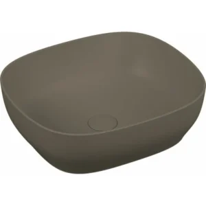 vitra outline 5994b450 0016 kare lavabo, 48 cm, mat vizon