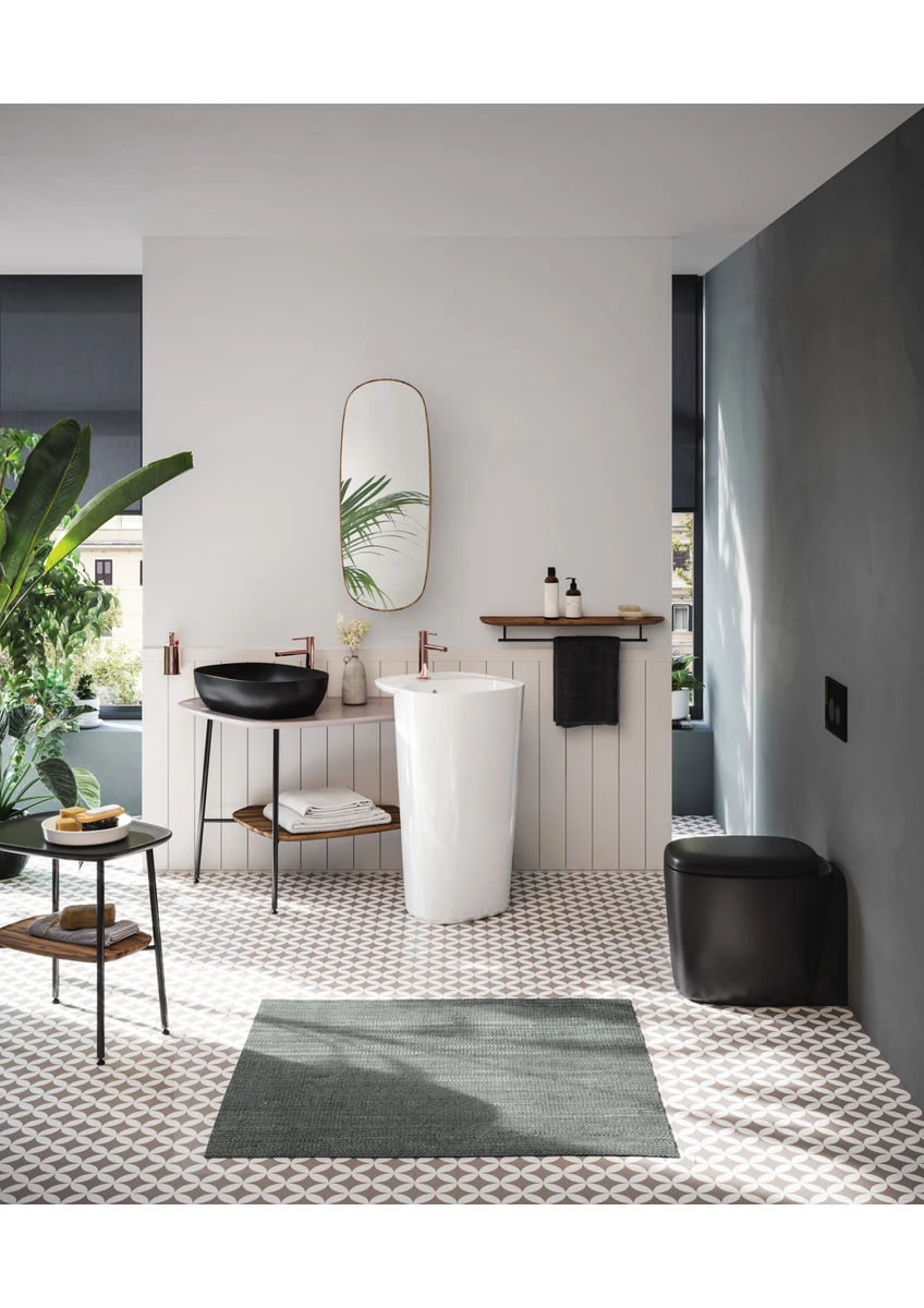 vitra plural 7810b483 0016 kare alçak Çanak lavabo, vitra clean, 45 cm, mat siyah vitra plural 7810b483 0016 kare alçak Çanak lavabo, vitra clean, 45 cm, mat siyah