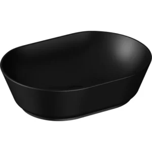 vitra geo 7427b083 0016 oval Çanak lavabo, 55 cm, mat siyah