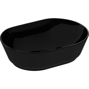 vitra geo 7427b070 0016 oval Çanak lavabo, 55 cm, siyah