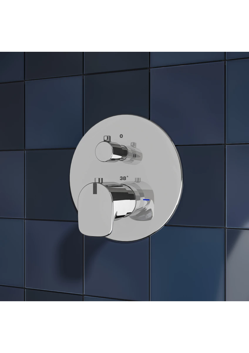artema root round a42694 ankastre termostatik banyo bataryası, sıva Üstü grubu, krom artema root round a42694 ankastre termostatik banyo bataryası, sıva Üstü grubu, krom