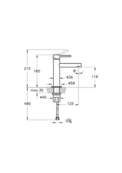 artema a42556 origin lavabo bataryası krom artema a42556 origin lavabo bataryası krom