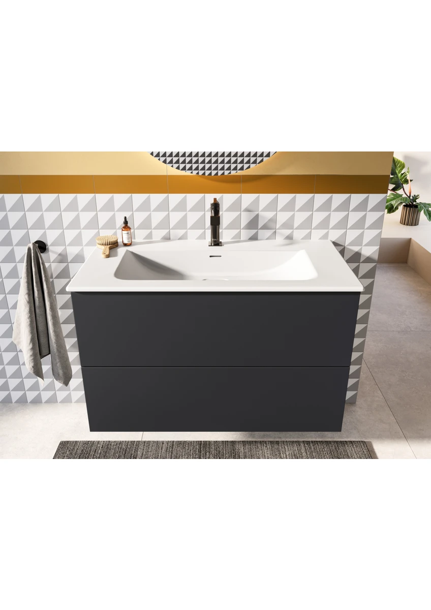 vitra suit a4281639 lavabo bataryası, Üstten kumandalı, parlak siyah vitra suit a4281639 lavabo bataryası, Üstten kumandalı, parlak siyah