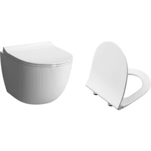 vitra sento rim ex kanalsız asma klozet +vitra slim soft klozet kapağı