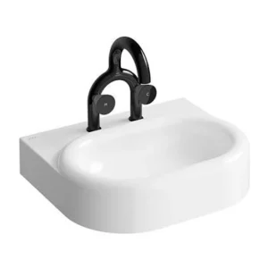 vitra liquid 60 cm lavabo+liquid siyah batarya