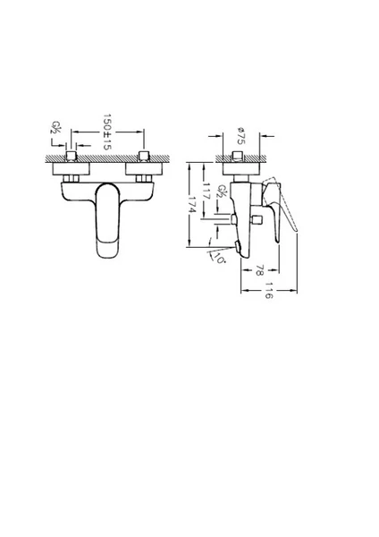 artema x line a42324 banyo bataryası krom artema x line a42324 banyo bataryası krom