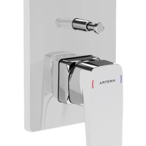 artema root square a42752 ankastre banyo bataryası, sıva Üstü, krom